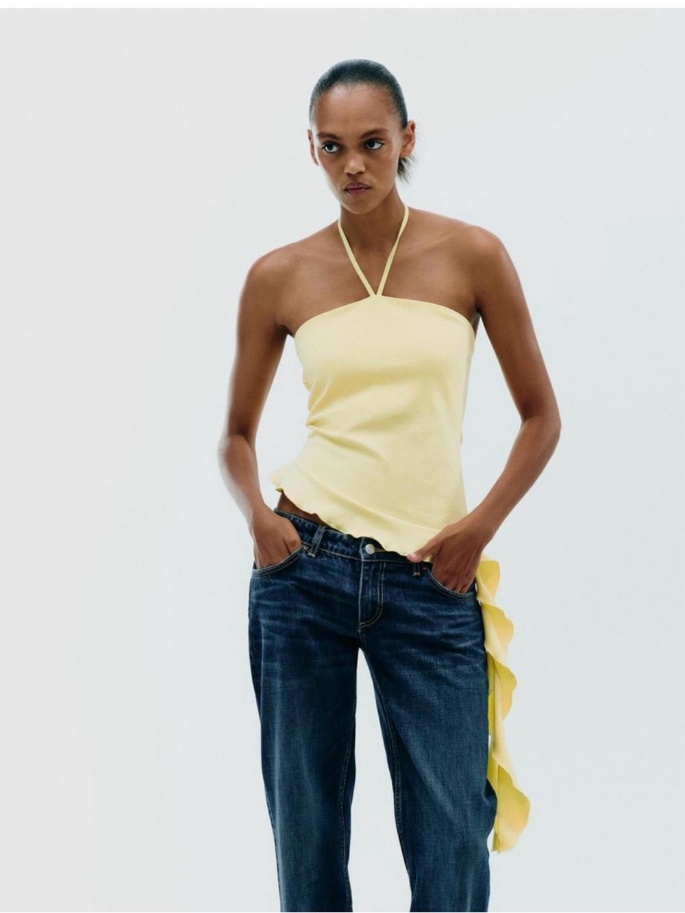 Zara yellow top